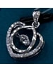 Adeliás Damen Anhänger Herz aus 925 Silber mit Zirkonia in silber