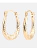 Diamant L'éternel Creolen aus 375 Gelbgold