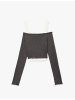 KOTON TSHIRT LS in Grau