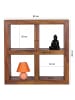KADIMA DESIGN Standregal Massivholz 82 cm hoch 4 Böden Design Holz-Regal