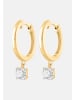 Ethische Diamanten Ohrringe aus 375 Gelbgold mit Lab Grown Diamant