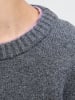 JACK & JONES Junior Jornorrebro Strickpullover Rundhals in dark grey melange