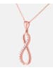 Diamant L'éternel Halskette mit Anhänger aus 375 Roségold mit Zirkonia in Roségold
