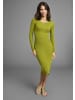 Laura Scott Strickkleid in olive