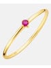 Diamant L'éternel Ring aus 375 Gelbgold mit Rubin