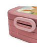 Mr. & Mrs. Panda Brotdose Pferd Springen Design mit Spruch in Rot Pastell