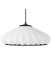 Beliani Pendelleuchten ZULIA in Weiß/Schwarz - (W) 38 x (H) 75 x (L) 38 cm
