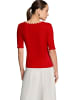 Zero  Halbarm-Shirt mit Raffung in Candy Red