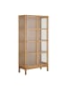 ebuy24 Vitrinenschrank Vigga Eiche 90 x 40 cm