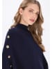 DreiMaster Women Poncho in navy
