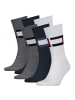 Tommy Hilfiger Socken 6er Pack in Weiß/Marine/Grau