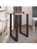 VCM  Holz Bartisch Stehtisch Tisch Tresen Xona 80x50 in Schwarz / Sonoma-Eiche