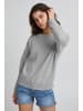 ICHI Strickpullover in grau