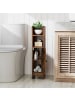 COSTWAY Toilettenschrank in Braun