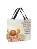 Mr. & Mrs. Panda Tote Bag Spinne Agathe Pommes Design mit Spruch in Weiß