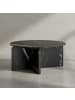KADIMA DESIGN Couchtisch 70x70x33 cm Sofatisch in Marmor-Optik Modern, in Schwarz