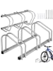 tectake Fahrradhalter aus rostfreiem Stahl für Reifenbreiten von 35 - 60 mm