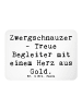 Mr. & Mrs. Panda Magnet Spruch Zwergschnauzer Herz mit Spruch in Weiß