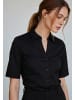 More & More klassische 1/2 Arm Baumwollstretchbluse in black