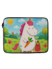 Mr. & Mrs. Panda Notebook Tasche Einhorn Vegan Design ohne Spruch in Weiß