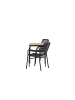 ebuy24 Gartenset Holmbeck 3-teilig Natur 88 x 70 cm