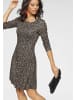 Laura Scott Jerseykleid in schwarz-bunt-gemustert