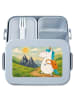 Mr. & Mrs. Panda MEPAL Bentobox Einhorn Bergsteiger Design ohne ... in Blau Pastell