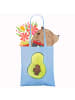 Mr. & Mrs. Panda Tote Bag Avocado Kern ohne Spruch in Sky Blue