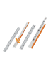 Durable Selbstklebereiter Tabfix 200x13 3-zeilig transparent Packung mit 5 S...
