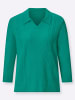 WITT WEIDEN Polopullover in smaragd