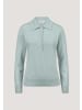 Hessnatur Hessnatur Polo-Pullover Regular aus Bio-Schurwolle mit Cahsmere in polargrün