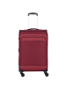 D&N Travel Line 9504 4 Rollen Trolley M 67 cm mit Dehnfalte dark red