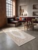 KADIMA DESIGN ERESMA Kurzflorteppich Creme 80x150 Orientalisch Polyester Wohnzimmer in Creme