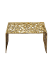 FineBuy Couchtisch in Gold / Aluminium / 60x60x31