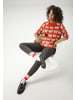 Aniston CASUAL Strickpullover in rot-beige-schwarz