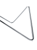 Beliani Couchtisch MERIDIAN in Weiß/Silber - (W) 80 x (H) 40 x (L) 80 cm