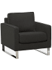 Beliani Sessel VIND in Grau/Silber - (W) 76 x (H) 82 x (L) 82 cm