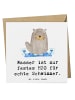 Mr. & Mrs. Panda Klappkarte Schwimmen Abenteuer mit Spruch in Weiß