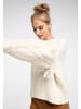 IZIA Damen Strickpullover in Wollweiss
