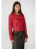 Ricano Stylische Biker Damen Lederjacke in Rot