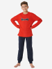 Schiesser Pyjama Nightwear 3 in rot