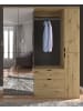 Inn.Furn Schuhschrank Eiche 30 cm, Flurschrank mit flexibler Inneneinteilung