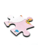 Mr. & Mrs. Panda Puzzle Einhorn Künstler mit Spruch in Rot Pastell
