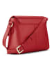 Lazarotti Bologna Leather Crossbody Umhängetasche Leder 22 cm in red