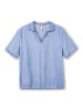 sheego Shirt in mittelblau