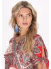 VIRITA Women Blouse in Red Multicolor