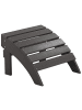 Beliani Gartenstuhl ADIRONDACK in Grau - (W) 50 x (H) 34 x (L) 43 cm