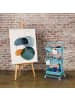 relaxdays Rollwagen in Türkis -  (B)43 x (H)86 x (T)42 cm