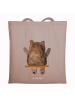 Mr. & Mrs. Panda Tote Bag Bär Schaukel ohne Spruch in Braun Pastell
