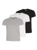 erima 3er Pack T-Shirt in schwarz/slate grey/new navy